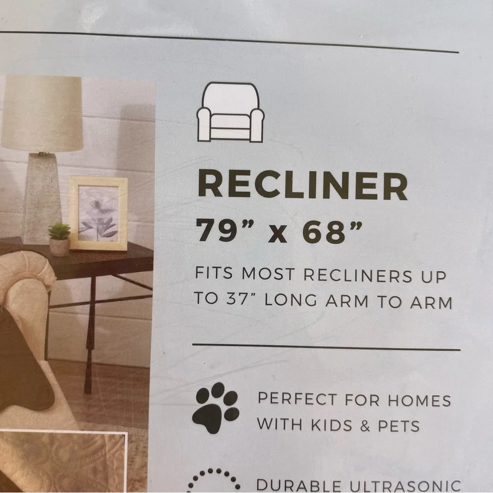 Medallion Reversible Recliner Furniture Cover Size 79